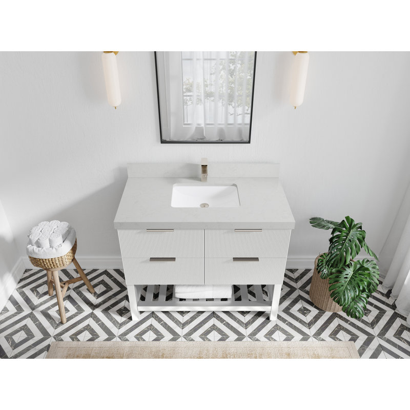 Meuble-lavabo simple avec plateau Catalina 42