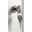 Armoire à clé verrouillable, 36-clé, aluminium brossé, 11 3/4 x 4 5/8 x 11