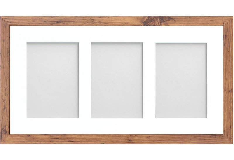 Albarran Matte Picture Frame with Mat, 5cm x 7cm, Rustic