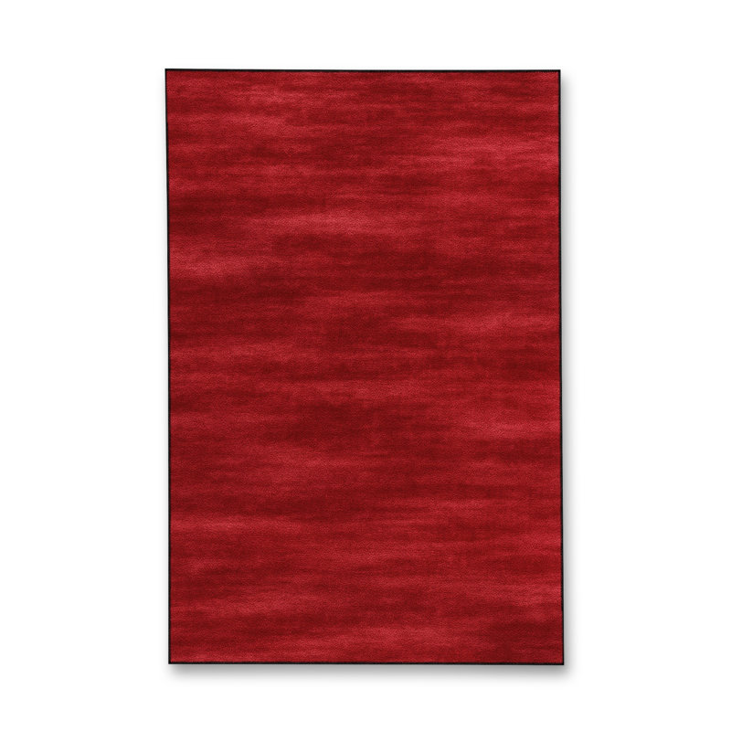 Tapis bleu tissé lavable rétro Mosso, 3 pi 3 po x 9 pi 10 po