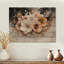 Éclat silencieux de fleurs de coquelicots d'automne - décoration murale en bois de coquelicots - sur bois de pin naturel-821754590