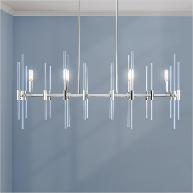 Mercer41 Concepcion Transitional Chrome Finish Island Light