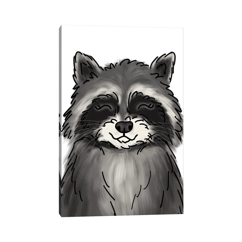 Raccoon 1 Piece Wrapped Canvas Wall Art, 66.04 cm H x 45.72 cm W x 3.175 cm D