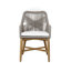  Chaise avec accoudoirs gris cendré