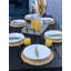 Ensemble de salle à manger pivotant LuXeo Tuscany Sling (6 pièces)-247837359