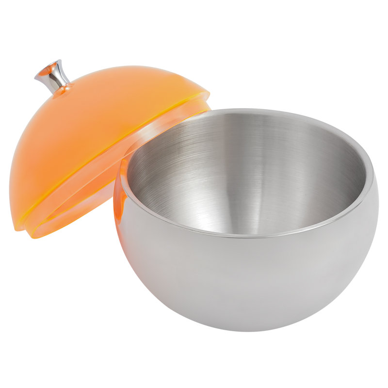 Seau à glaçons isolé, Orange