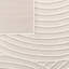 Tapis moderne avec motif de lignes minimalistes crème-770839949