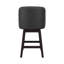 Tabourets de bar pivotants de 26 po de hauteur avec structure en bois massif (ensemble de 2)-1696062245