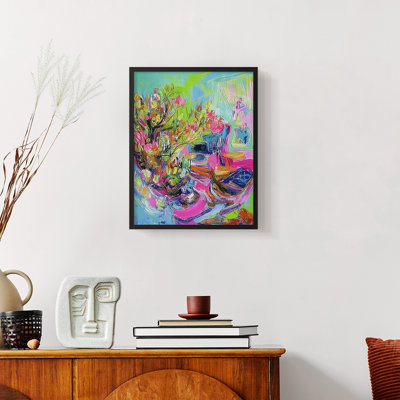 FLORAL Series DLXIX  -Premium Framed Print -Ready to Hang - No Nails Required