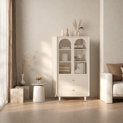 Armoire de rangement de style crème