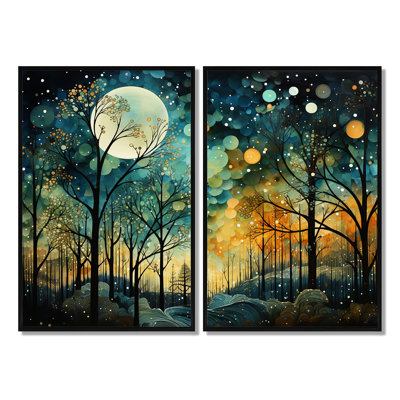 Hadasah - ensemble de 2 collages abstraits