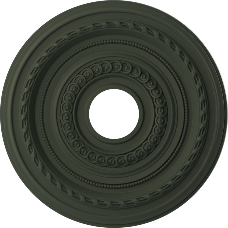 Cole Thermoformed PVC Ceiling Medallion, Unfinished, 16" H x 16" W x 1" D