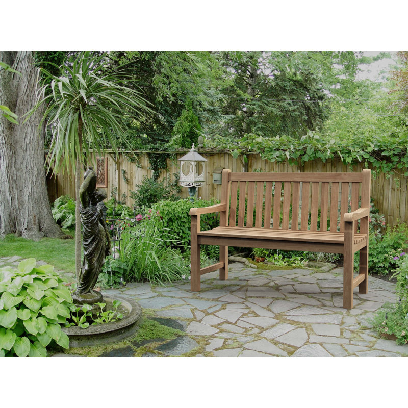 Devin Outdoor Teak Bench