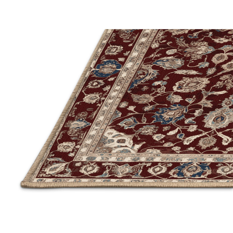 Tapis brun lavable à la machine, Rectangle de 5 pi x 8 pi