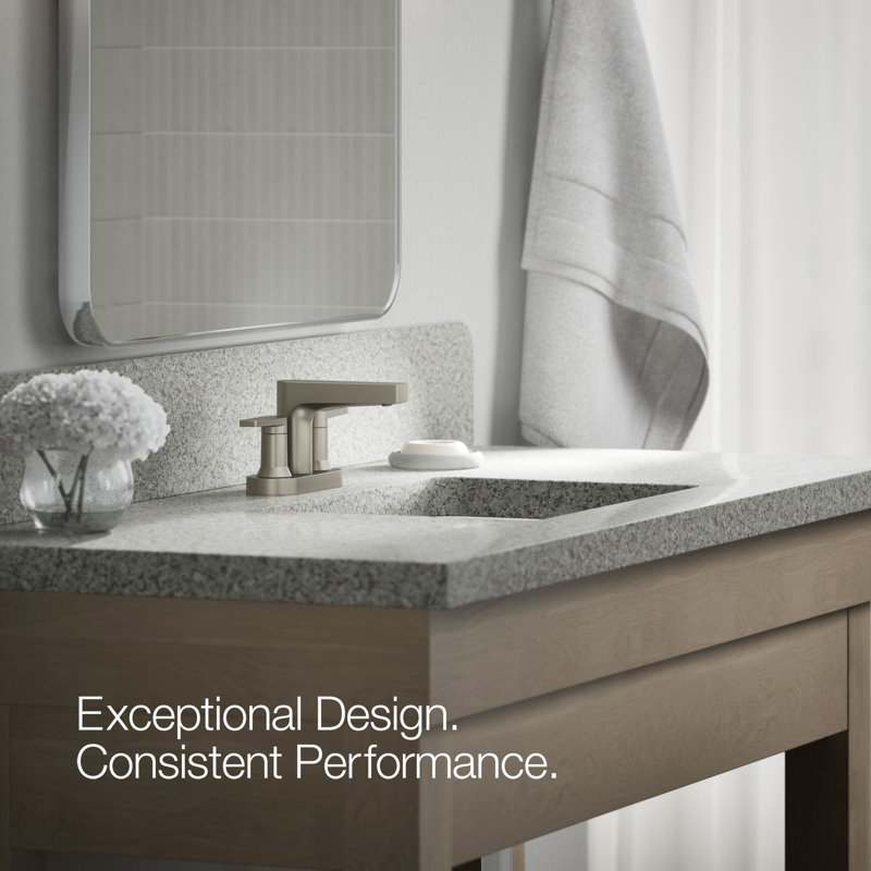 Taut Centerset Bathroom Sink Faucet, Vibrant Brushed Nickel