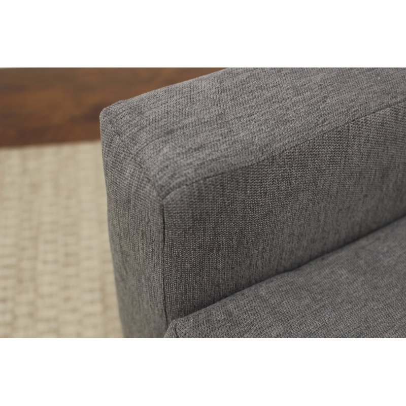 Donham Upholstered Accent Chair, Toulan Graphite Twill