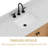 60'' Free-standing Single Bathroom Vanity With Engineered Stone Vanity Top
