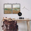 «Windblown Reeds Landscape Single Photo Frame» par Nikita Jariwala, 2 pièces sur toile-2032988088-2032185050