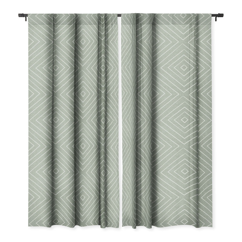 Blackout Curtain Pair, 50" W x 84" L, Sage