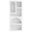 Geometric Arched 5-Shelf Art Display Bookcase