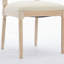 Chaises de salle à manger antiques - Ensemble de 2 chaises rembourrées en tissu de lin