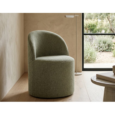 Chaise d'appoint rembourrée avec roulettes Maison