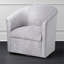 Fauteuil pivotant argenté-685891761