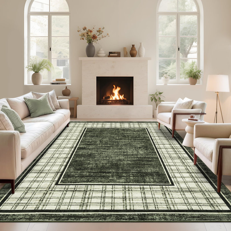 Tapis lavable à la machine Modern, Rectangle 5 pi x 7 pi
