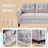 2 Piece Linen Standard Living Room Set