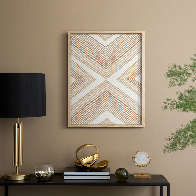 Reproduction encadrée Diametric Clementine II - bois massif, H 11 po x l 9 po