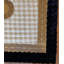 Tapis luxueux luxueux avec bordure noire - Tapis doré à motif de salon, chambre à coucher-402397853