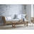 Alfred Teak Coffee Table - 55 x 22" - Natural