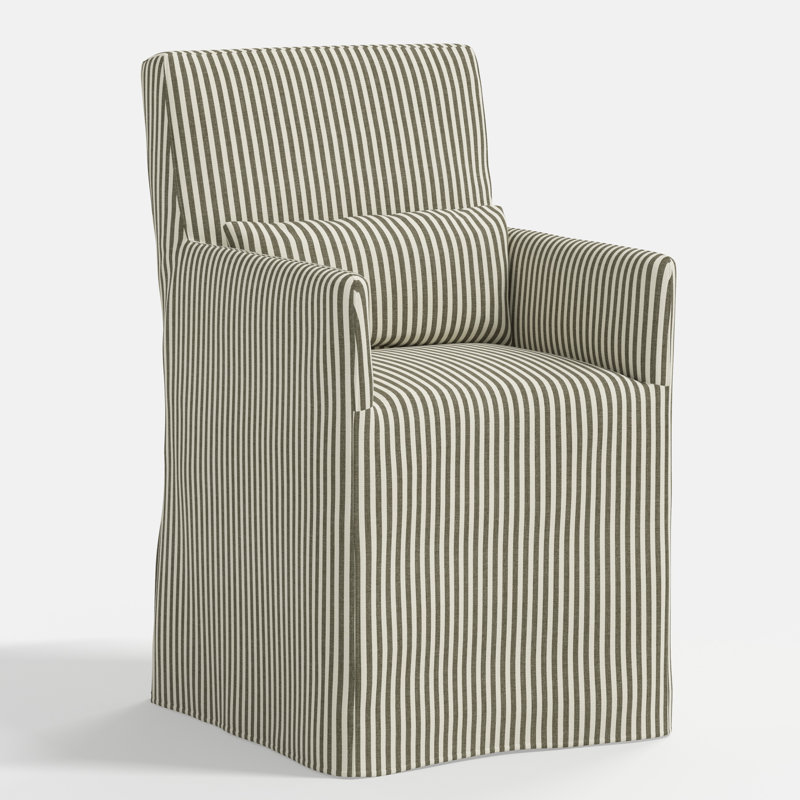 Stoffer Home x Cloth and Co. Lindy Dining Chair, Jane Stripe Laurel