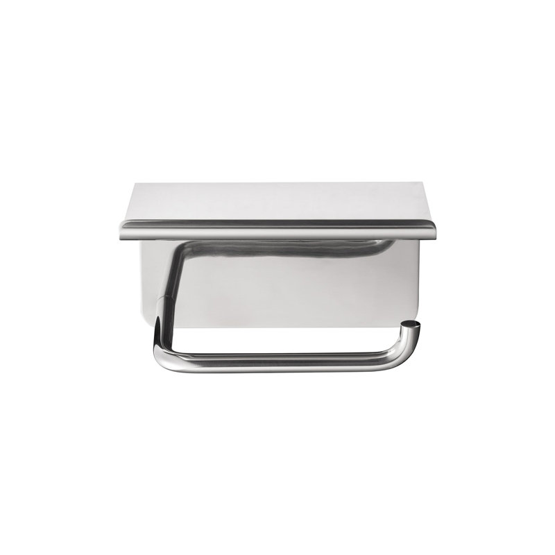 Modo Wall Mount Toilet Paper Holder, Polished Stainless Steel