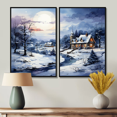 Frost Holiday Christmas Village III - Art mural traditionnel