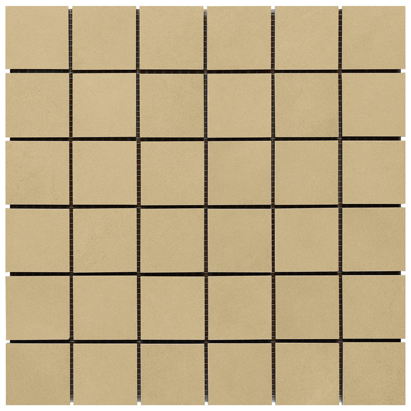 Ryx 11.81 in. x 11.81 in. Matte Porcelain Floor and Wall Mosaic Tile (0.96 Sq. Ft. / Each), Brown