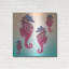 Ivy Bronx «Sea Horse Pattern» par Mark Ashkenazi, art mural en métal-1453420525