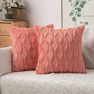  Set of 2 Throw Pillow With Inserts– 18"x18" Decorative Throw Pillow Full Set
