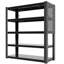 5 Adjustable Shelving With And 72"H Height, Ideal For Office Workshop Storage, 400 Lbs Per Shelf Storage Rack Shelves, Suitable Basement Retail Pantry,