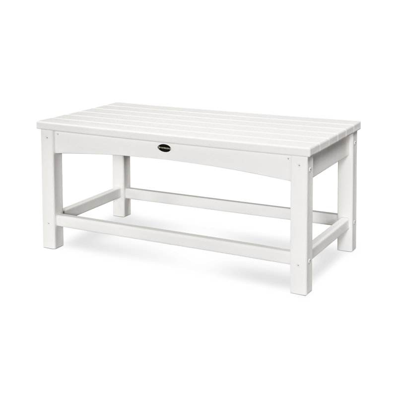 POLYWOOD Club Coffee Table, White