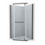 Porte de douche pivotante, avec verre trempé 1/4 po, cabine de douche néo-angle sans cadre 34,75 po x 72 po