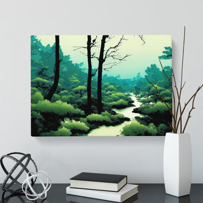 Cool Forest - Wrapped Canvas Painting