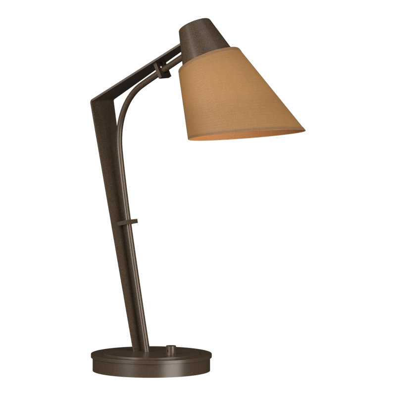 Reach 21.9" Desk Lamp, Flax, Bronze