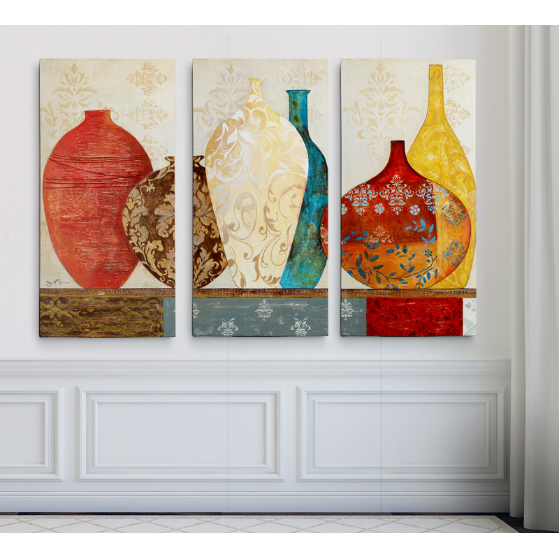 Collection de souvenirs - image imprimée sur toile en 3 parties, H 24 po x l 36 po x 1,5 po