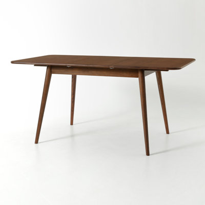 Fjord 47-63"L Solid Oak Extendable Dining Table