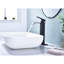 Robinet de lavabo de salle de bain, bec cascade, poignée simple, bonde escamotable, lavabo sans trop-plein, acier inoxydable, noir mat, rouille, installation simple, sans lavabo,-121636459