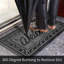 Solid Colour Polyester Kitchen Mat