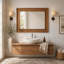 Miroir rectangulaire pour décoration de maison de campagne, de salle de bain et de maison-13250392-13250394