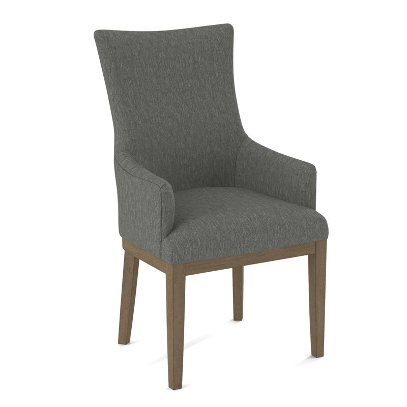 19'' H Upholstered Armchair, Weathered Gray, 61597-75