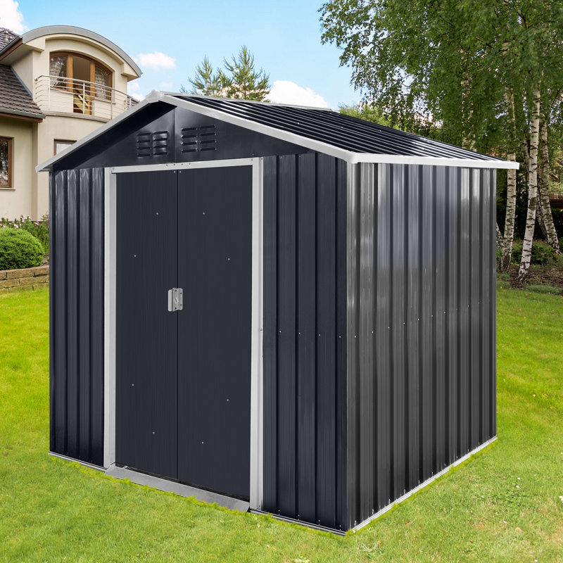 Remises de jardin en métal, Gris